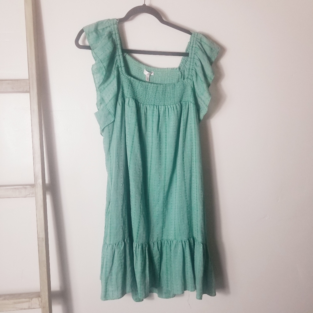 NWT LC LAUREN CONRAD GREEN DRESS SIZE XL